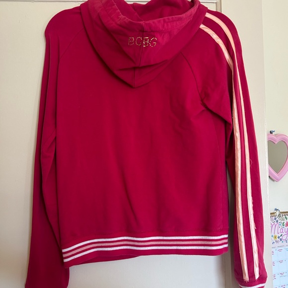 BCBG PINK BEDAZZLED ZIP UP size M - Picture 4 of 4